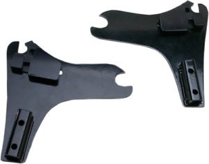 Black Harley Davidson FLH Sissy Bar Side Plates