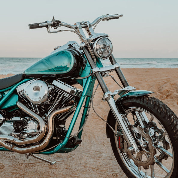 5.75'' OG Projector LED Headlight for Harley-Davidson installed on a FXR