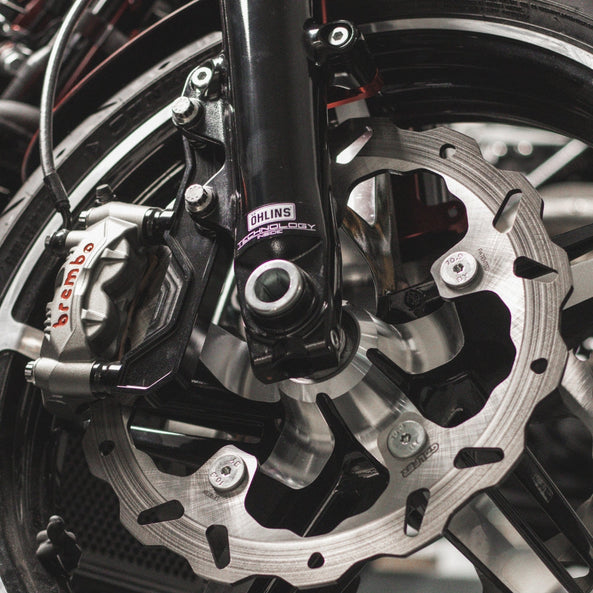OG Front Radial Mount Brake Caliper Bracket V2 installed on a 2025 Road Glide