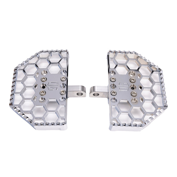 Original Garage Moto Chrome Mini Floorboards for Harley-Davidson