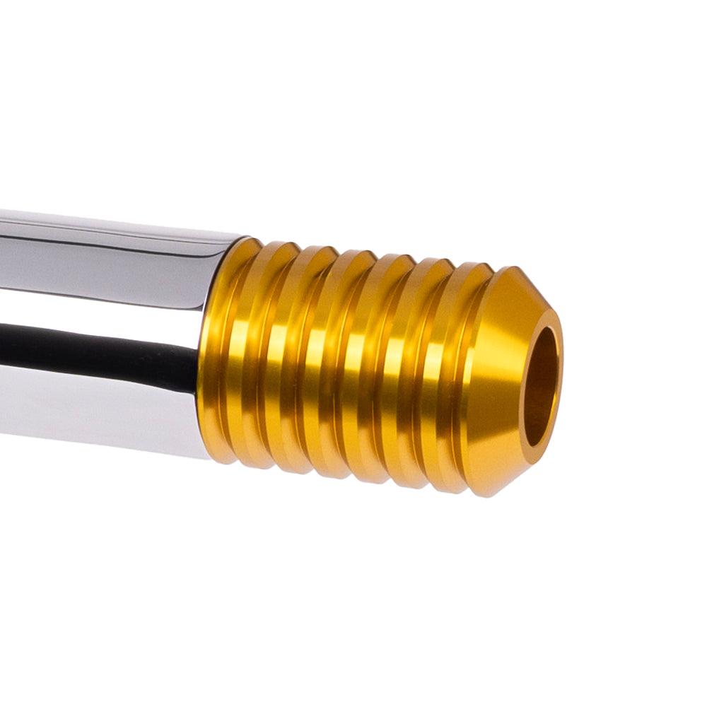 OG Replacement Billet Crash Bar Sliders Gold On Chrome