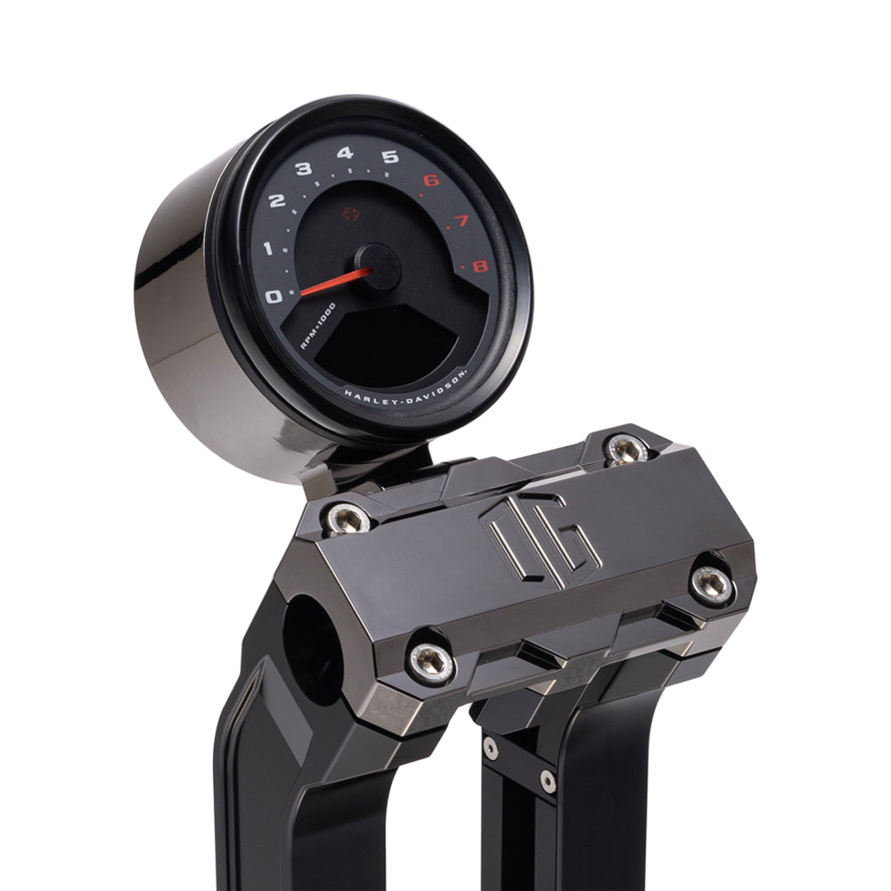 OG Black Chrome Single Billet Gauge Pod Rear Mount