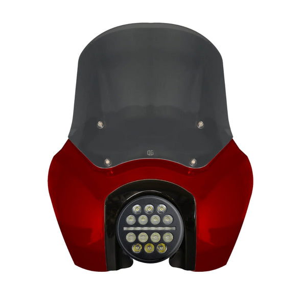 Original Garage Moto Softail Low Rider S Complete T-Sport Fairing Kit - Red Rock - 5.75 X-Series LED Headlight