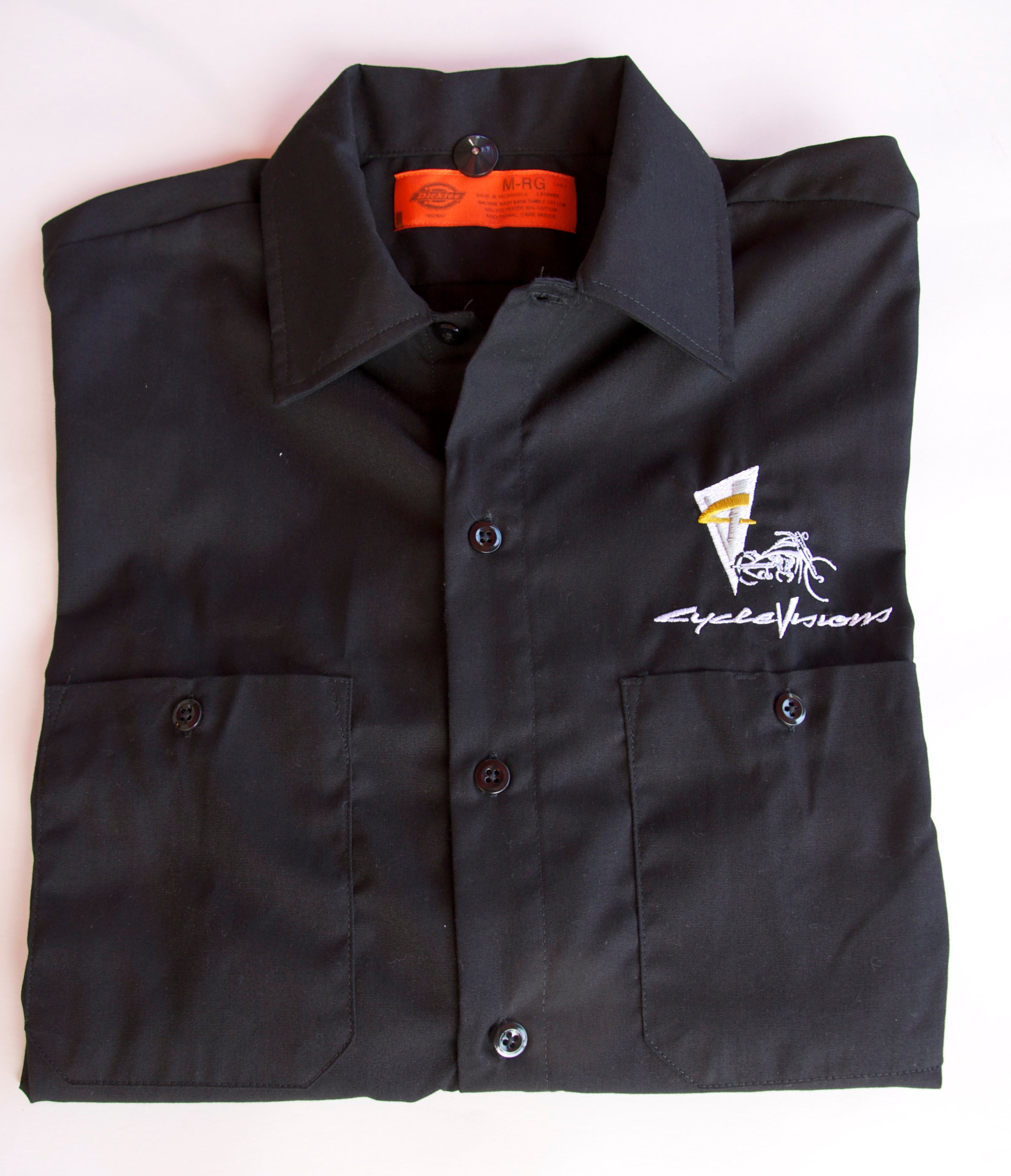 CycleVisions Emb.Logo Shirt - Black CV13BK