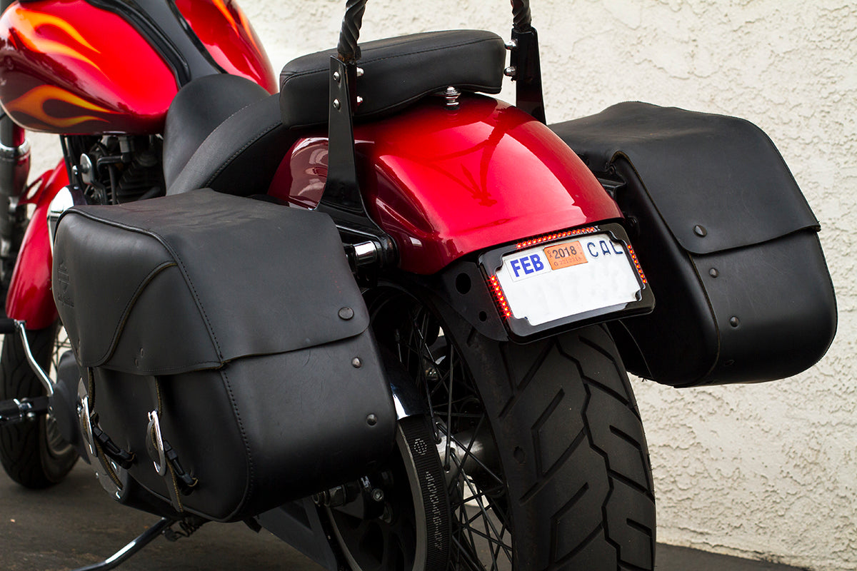 Curved License Plate Relocation for Harley Davidson Dyna models