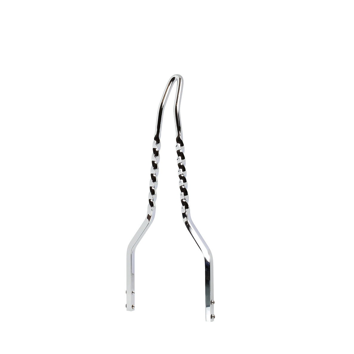 Chrome Twisted Attitude Stick Sissy Bar for Harley Davidson Motorcycles