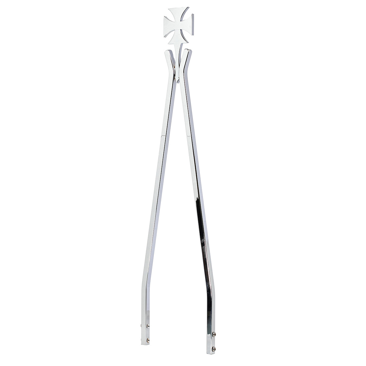 Chrome  Iron Cross Crosstude Attitude Stick Sissy Bar