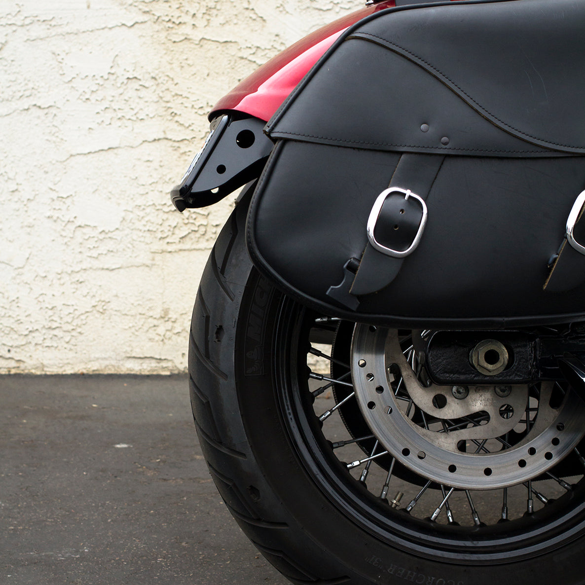 Curved License Plate Relocation for Harley Davidson Dyna models