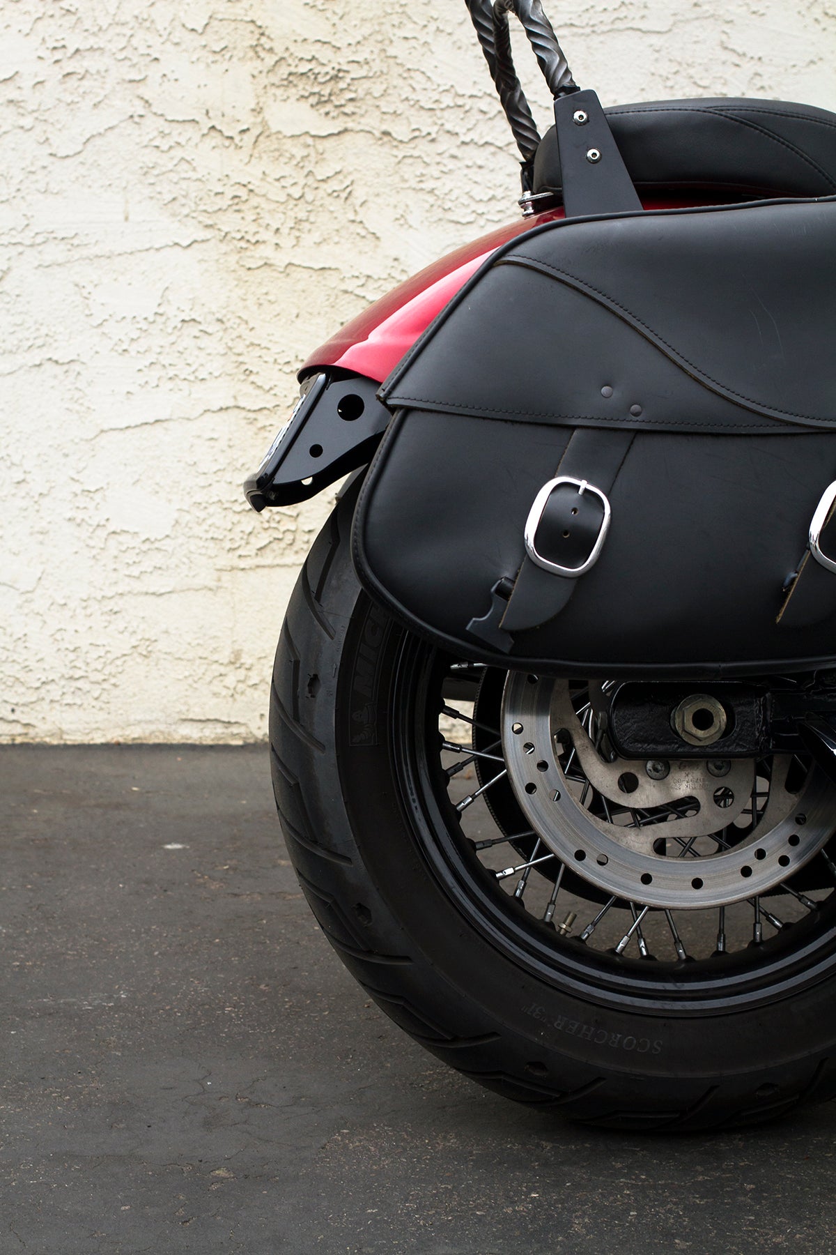 Curved License Plate Relocation for Harley Davidson Dyna models