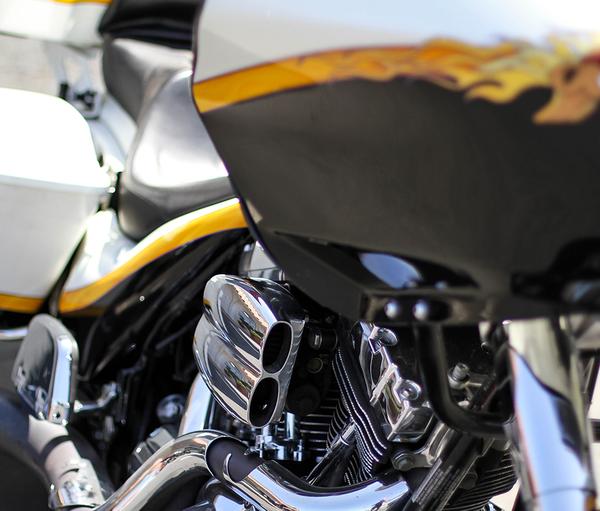 chrome MoFlow Air Cleaner for Harley Davidson Motorcycles
