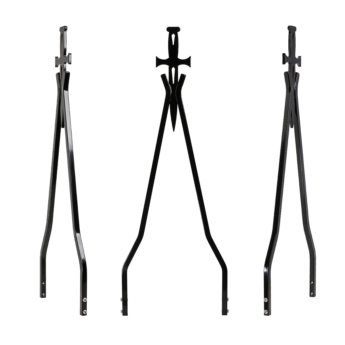 Daggertude Attitude Stick Sissy Bar made from 9/16 square steel bar