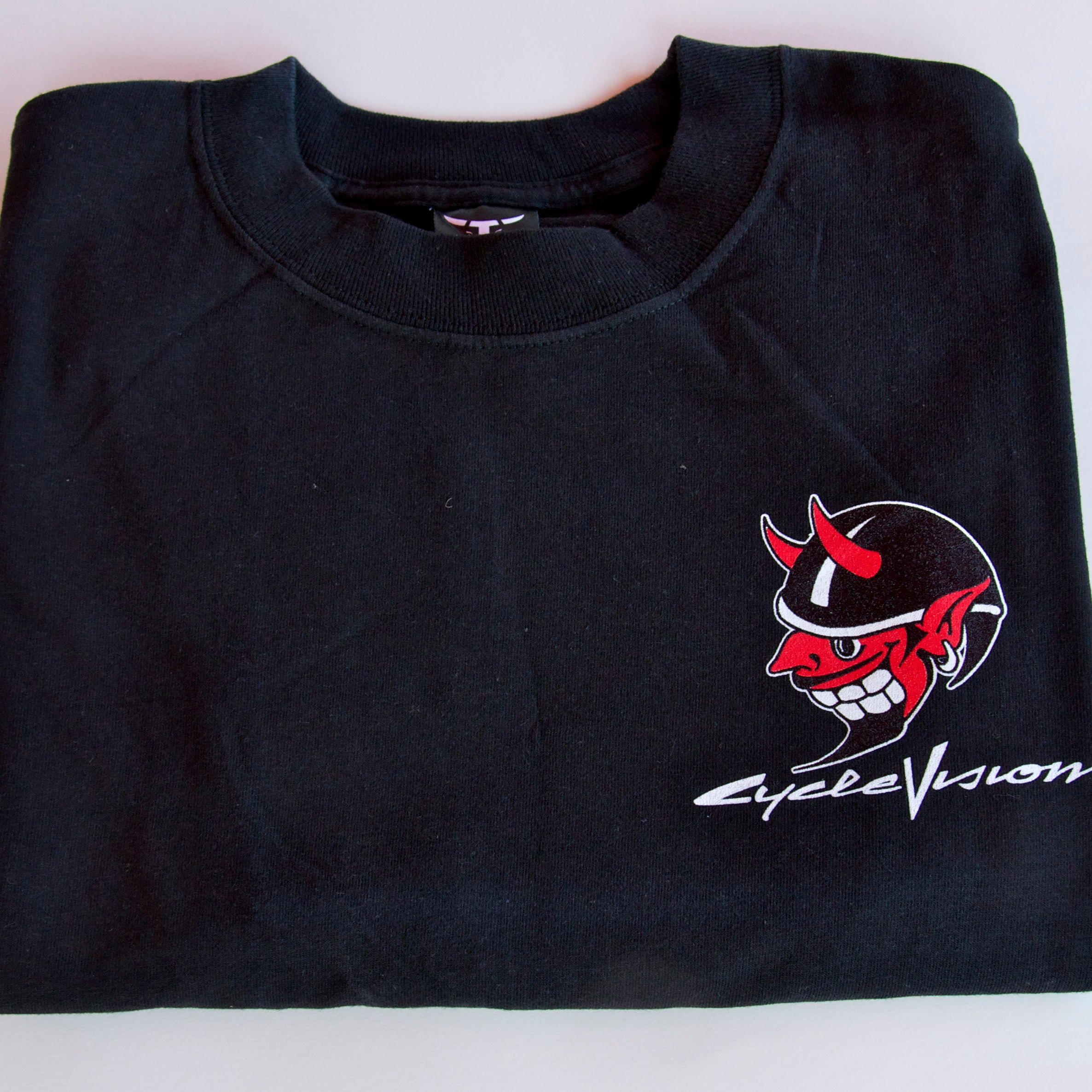 Devil Print Short Sleeve T-Shirt - Black