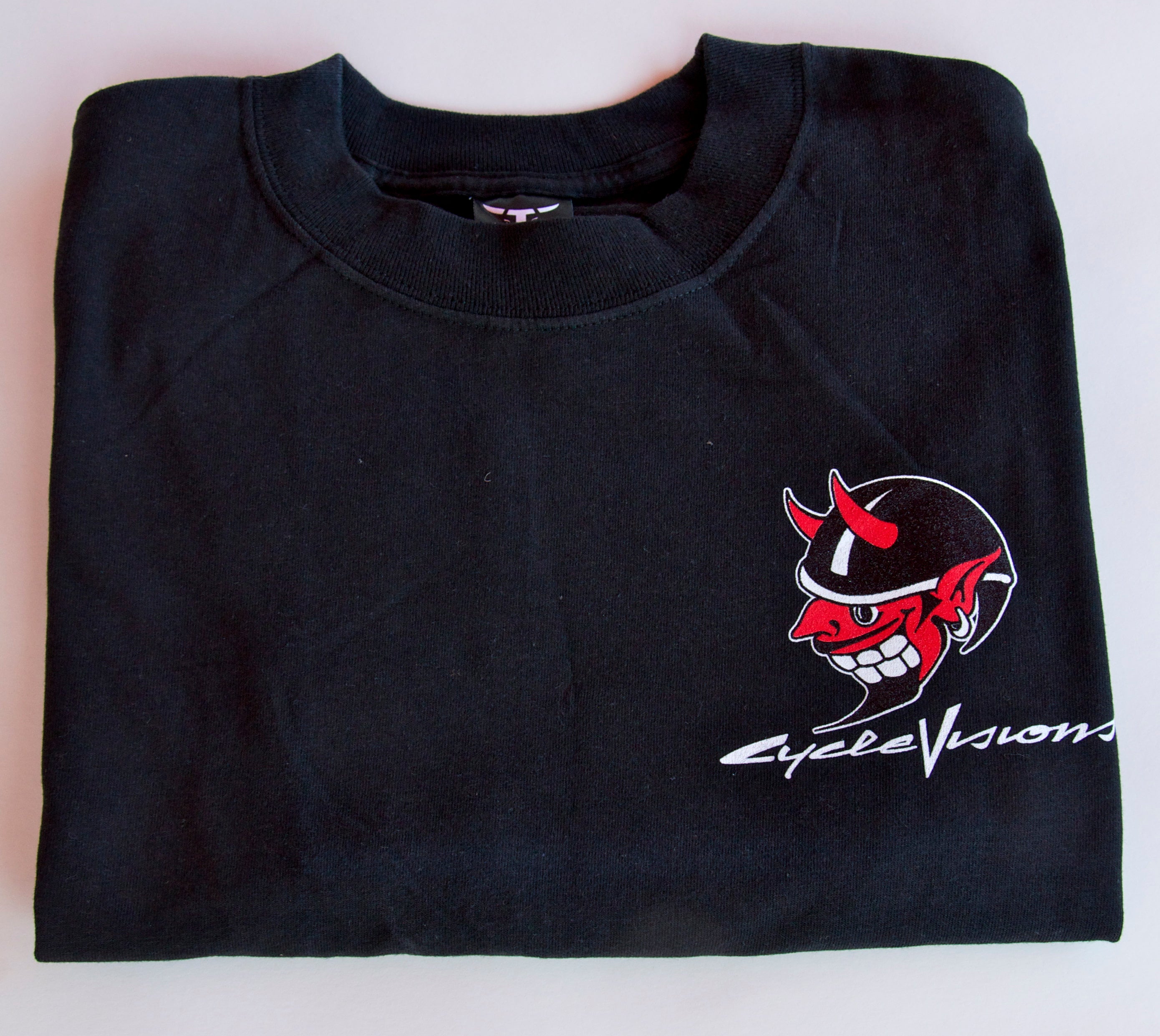 Devil Print Short Sleeve T-Shirt - Black