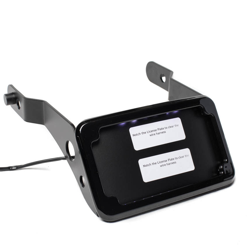 Curved License Plate Relocation for Harley Davidson Dyna models