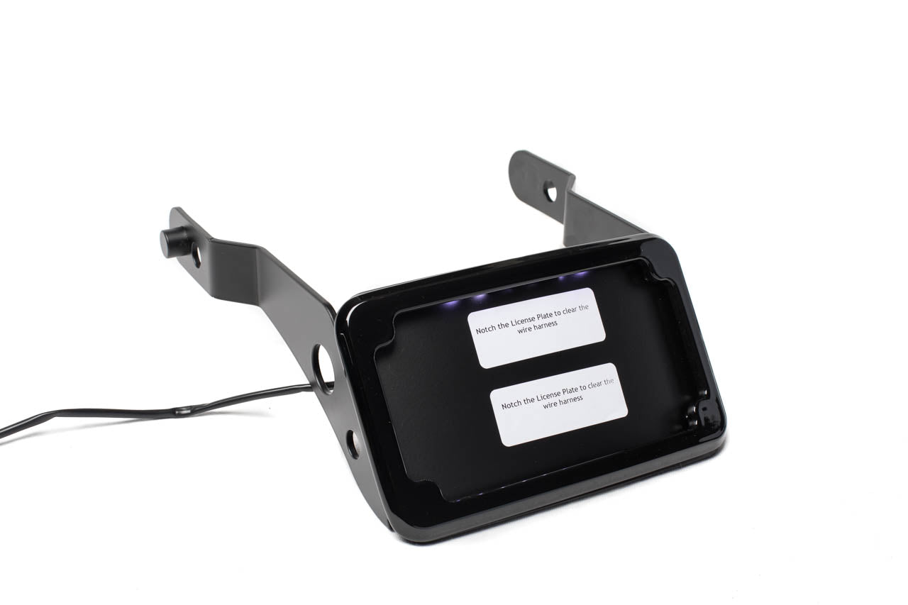 Curved License Plate Relocation for Harley Davidson Dyna models