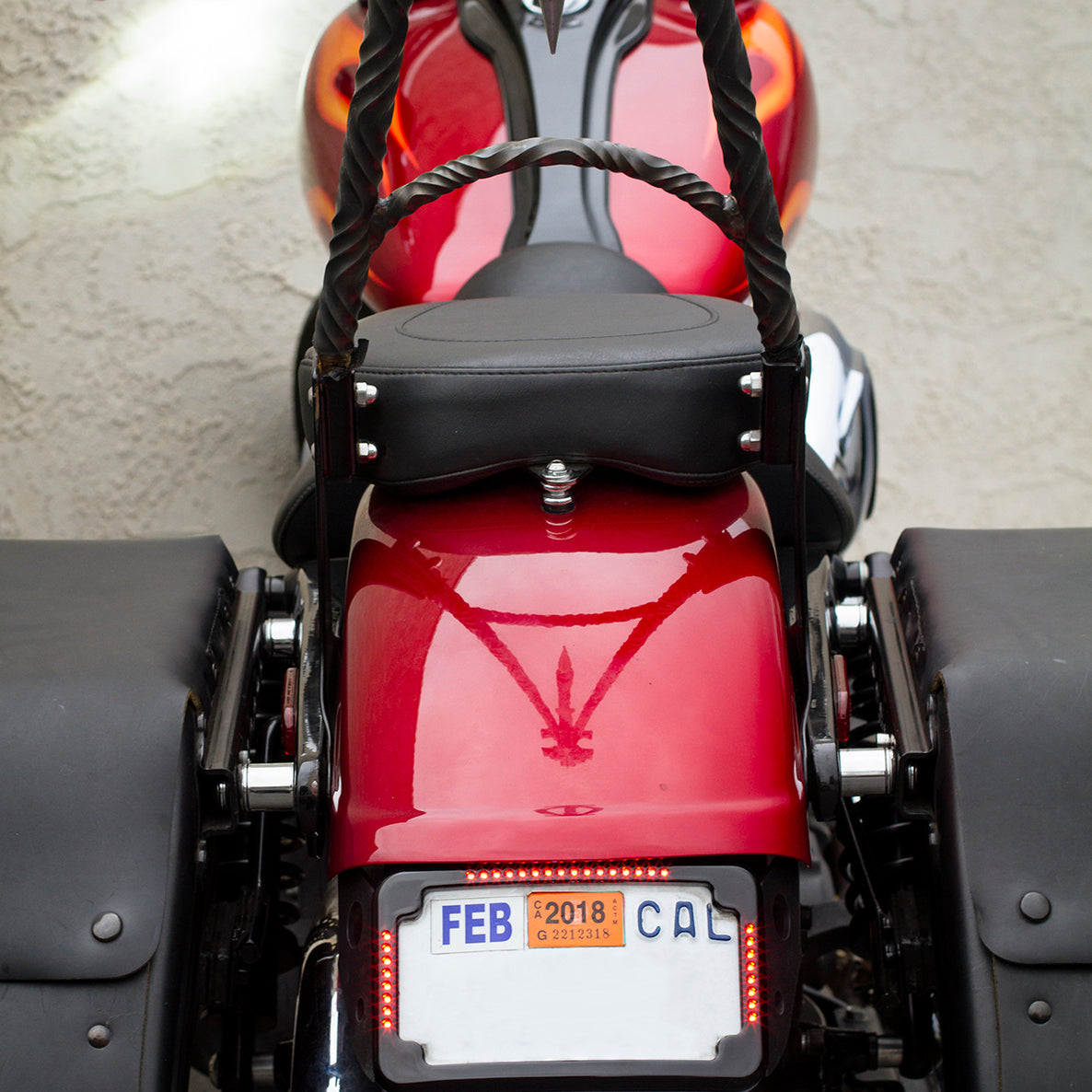 Curved License Plate Relocation for Harley Davidson Dyna models