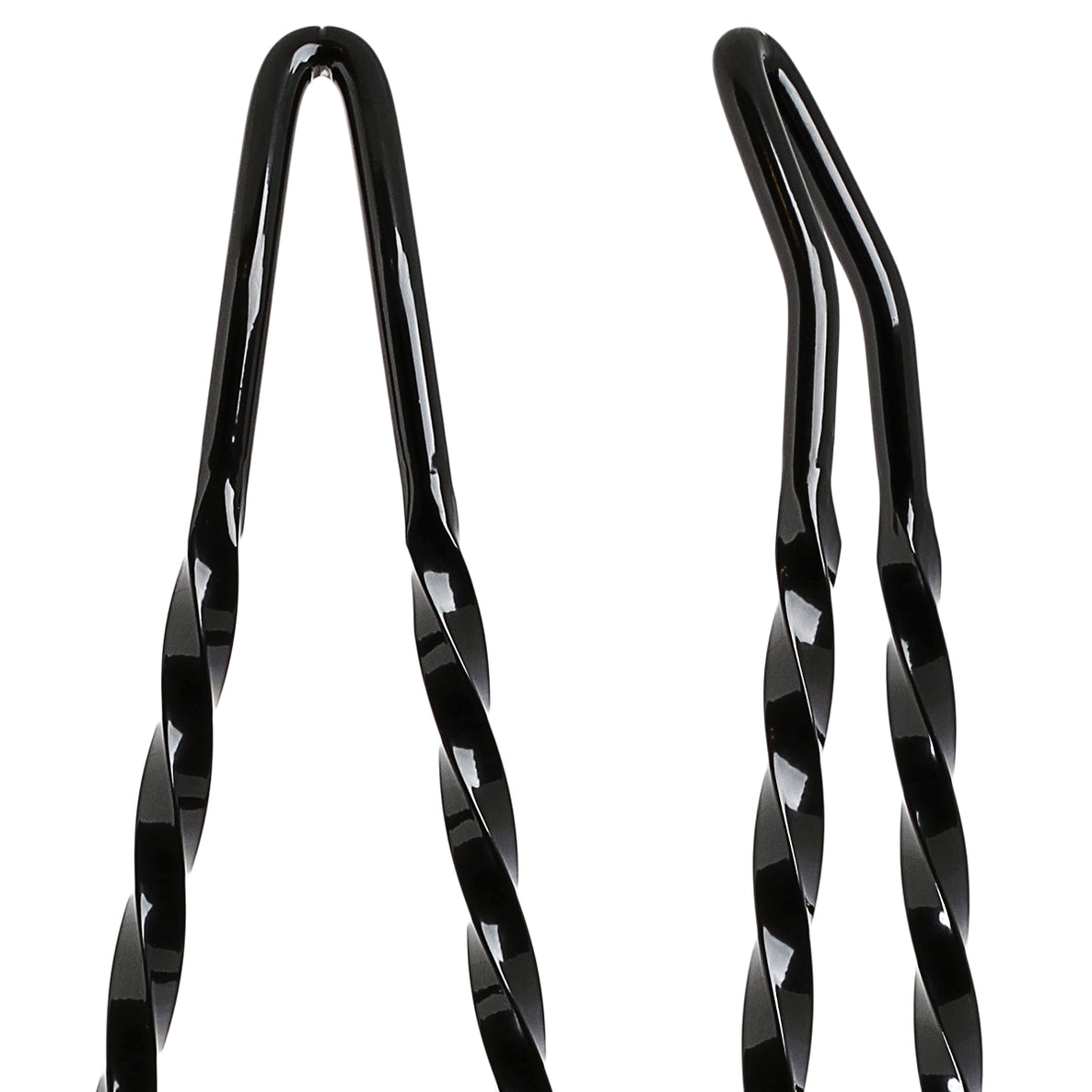 Black Twisted Attitude Stick Sissy Bar for Harley Davidson Motorcycles